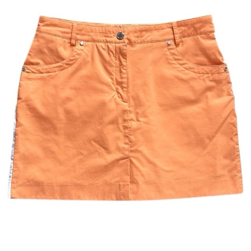 LOHLA Sport Orange Golf Skort Skirt Size 8 Athletic Stretch Built In Shorts